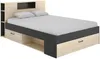 Vente-unique - LEANDRE Bett Holz, Platte GrauBeige - B 149,6 cm x H 95 cm x L 218,5 cm Bild 5