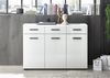 Kommode >BC 1065< in Weiß hochglanz aus MDF - 120x83x40cm (BxHxT) Bild 3