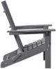 vidaXL Klappbarer Adirondack-Stuhl Hellgrau 80,5 x 74,5 x 92 cm HDPE 42006620 Bild 5