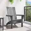 vidaXL Klappbarer Adirondack-Stuhl Hellgrau 80,5 x 74,5 x 92 cm HDPE 42006620 Bild 3