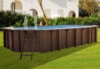 Interline Summer Holz Schwimmbad Bali | Blau | 840x490x136 cm