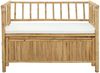 vidaXL Garten-Aufbewahrungsbank 110 x 47 x 80 cm Bambus Natur 42028076 Bild 4
