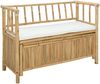 vidaXL Garten-Aufbewahrungsbank 110 x 47 x 80 cm Bambus Natur 42028076 Bild 2