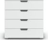 rauch Aditio Box, Kommode, 4 Schubladen, mit Softclose-Funktion, Farbe Weiß, BxHxT 80x81x42cm Bild 2