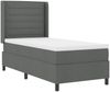vidaXL Boxspringbett mit Matratze Dunkelgrau 190 x 90 cm Stoff 3341554 Bild 4