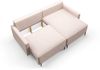 Ecksofa Schlafsofa Sofa BRAGA in Stoff Now or Never Grün Ottomane Rechts Bild 4