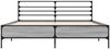 vidaXL Bettgestell Grau Sonoma 150x200 cm Holzwerkstoff und Metall 3280050 Bild 4