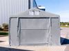 Lagerzelt 4x8 m Zelthalle Industriezelt mit 3m Seitenhöhe PVC Plane 850 N grau 100% wasserdicht Ganzjahreszelt mit Hochziehtor Bild 3