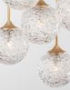 Nova Luce 9260212 MIRANO Pendelleuchte rund 5-flammig Gold Transparent G9 Bild 3