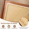 Rattan Akzentstuhl mit Ergonomischer Rückenlehne & Armlehne Bambus Esszimmerstuhl Bild 3