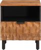 vidaXL Nachttisch 2 pcs Braun 40 x 33 x 46 cm Massivholz Mango 4017907 Bild 4