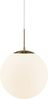 Nordlux Moderne Pendelleuchten Grant 35 Ø 35 Cm Messing 1-flammig Kugelförmig, Gold, metallisch, weiß, Glas, Metall, 2010573035 Bild 5