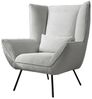KAWOLA Sessel IVA Relaxsessel Cord hellgrau 112 x 94 x 90 cm Bild 3