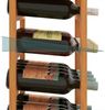Relaxdays Weinregal Walnussholz 24 Flaschen Bild 5