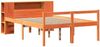 vidaXL Massivholzbett ohne Matratze Wachsbraun 140x190 cm Massivholz 3321981 Bild 3