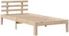 vidaXL Bettgestell mit Kopfteil ohne Matratze 100x200 cm 3306849 Bild 5