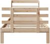 vidaXL Bettgestell mit Kopfteil ohne Matratze 100x200 cm 3306849 Bild 4