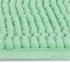 Beautissu Badematte rutschfest 50x50 cm Chenille Badezimmerteppich Flauschig Badteppich rutschfest waschbar Badvorleger Bad Teppich Badezimmer Duschvorleger Badematte Hellgrün – BeauMare WR Bild 3