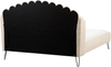 Bett mit Lattenrost Bouclé AMBILLOU 160 x 200 cm Beige Bild 5
