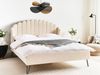 Bett mit Lattenrost Bouclé AMBILLOU 160 x 200 cm Beige Bild 3