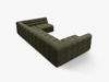 Micadoni Panorama-Sofa Kendal 7-Sitzer Strukturierter Stoff Amazonas Grün Bild 3