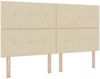 vidaXL Boxspringbett mit Matratze Creme 180 x 200 cm Stoff 3339411 Bild 4