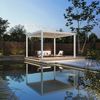 Weide E-Deluxe Plus | elektrische Pergola mit LED | Voll Aluminium | 4 x 4 M | motorisiertes Lamellendach weiß Bild 3