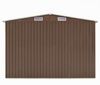 vidaXL Gerätehaus 257x580x181 cm Metall Braun 143355 Bild 3