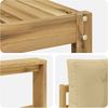 vidaXL Outdoor-Sofagarnitur mit Kissen 4 pcs Weiß und Beige 3386032 Bild 5