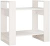 vidaXL Bücherregal/Raumteiler Weiß 60x35x57 cm Massivholz Kiefer 813875 Bild 2