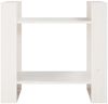 vidaXL Bücherregal/Raumteiler Weiß 60x35x57 cm Massivholz Kiefer 813875 Bild 3