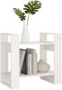 vidaXL Bücherregal/Raumteiler Weiß 60x35x57 cm Massivholz Kiefer 813875 Bild 5