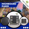 Mein-Regal Highboard Paris aus Metall mit Schubladen und Glastüren Schwarz Bild 5