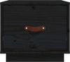 vidaXL Nachttische 2 Stk. Schwarz 40x34x35 cm Massivholz Kiefer 818294 Bild 5