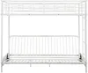 Vente-unique - MODULO Bett Metall Weiß - B 96 cm x H 170 cm x L 198 cm Bild 3
