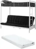 Vente-unique - MODULO Bett Metall Weiß - B 96 cm x H 170 cm x L 198 cm Bild 5