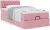 vidaXL Ottoman-Bett mit Matratze Rosa 100x200 cm Samt 3311830 Bild 4