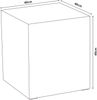 Beistelltisch Ellelu 45x40x40 cm Marmoroptik, Taupe [en. casa] Bild 3