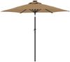 vidaXL Sonnenschirm mit Stahlmast Taupe 225x225x212 cm 4005061 Bild 5
