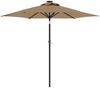 vidaXL Sonnenschirm mit Stahlmast Taupe 225x225x212 cm 4005061 Bild 2