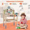 Kinder Werkzeugbank aus Holz mit Magnetischem Gestell & Werkzeugset 60 x 30 x 79 cm Bild 3