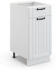 Midischrank Fame-Line Weiß Landhaus 40 x 82 cm ohne Arbeitsplatte Vicco Bild 4