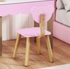 Kinderschminktisch-Set H 86 x T 35 x B 68 cm aus MDF mit Hocker und Acrylspiegel in Bärenform Bild 5