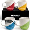 MiaMio Tasse Kaffeetassen Set 4er x 300 ml/Geschenk Kaffee Becher mit Sprüchen, 4-tlg. Bild 5