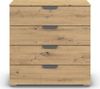 rauch Aditio Box, Kommode, 4 Schubladen, mit Softclose-Funktion, Farbe Eiche Artisan, BxHxT 80x81x42cm Bild 2