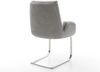 Freischwinger Clea-Flex Strukturstoff Soft Grau Freischwinger flach Edelstahl Bild 5