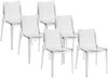 Vente-unique - RANKAZA Stuhl Plastik Transparent - B 51 cm x H 81 cm x L 50 cm Bild 3