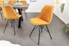4er Set Design-Klassiker Stuhl NORWAY senfgelb Cord Metallgestell schwarz Retro Bild 4