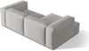 Micadoni Ecksofa Nuria 3-Sitzer Links Strukturierter Stoff Hellgrau Bild 4