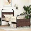 Einzelbettgestell Design für Erwachsene ohne Matratze 80x200 cm Braun Eichen-Optik d3895e Bild 4